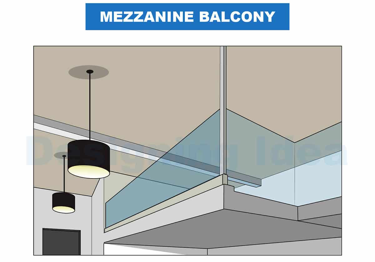 Mezzanine balcony
