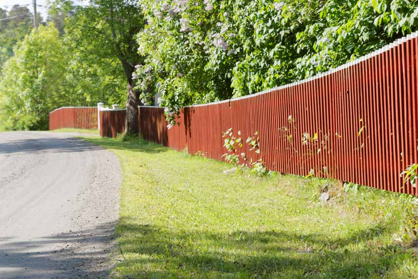 concrete path with fence