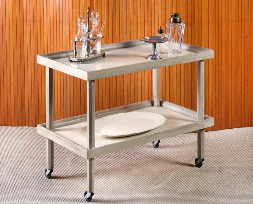Serving cart table