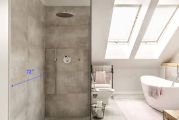 Doorless Walk In Shower Dimensions