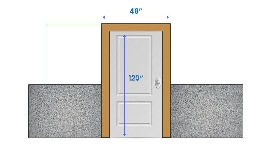 Single pocket door dimensions