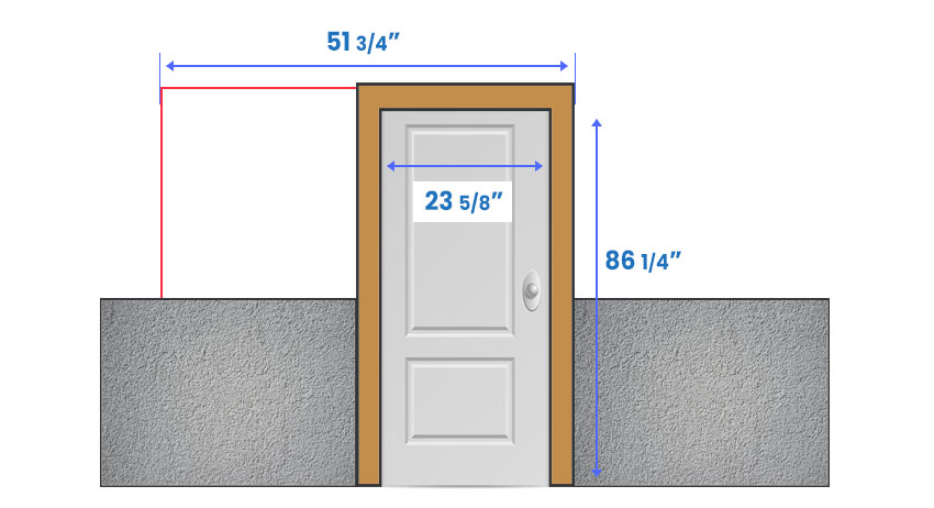 Small pocket door dimensions