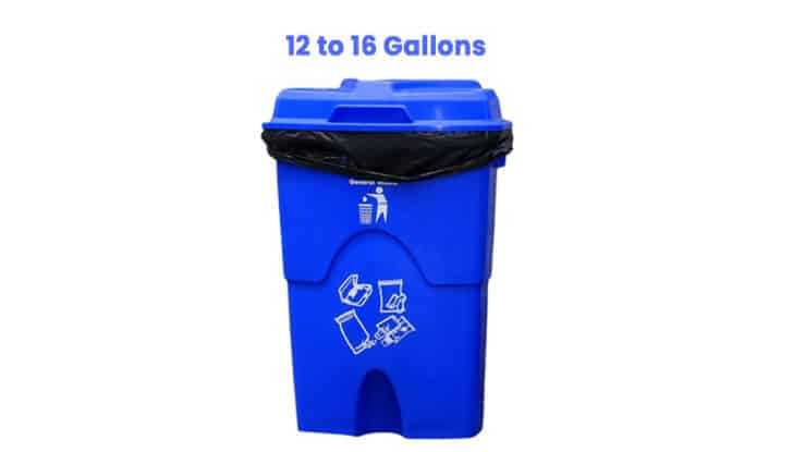 Kitchen Trash Can Size (Gallon & Bag Dimensions)