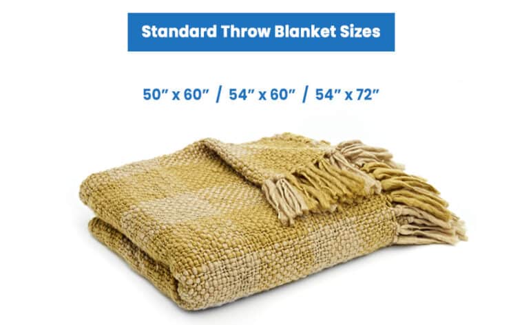 Throw Blanket Dimensions Size Guide 0348