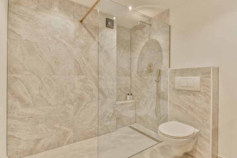 Large Format Tile Shower (Floor & Wall Designs)