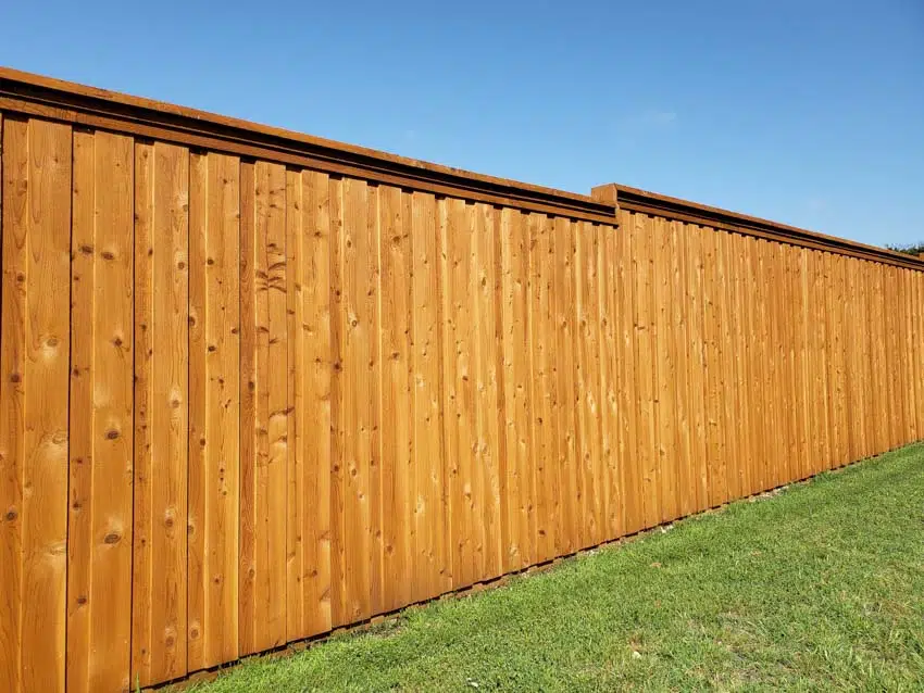 Fence with top caps