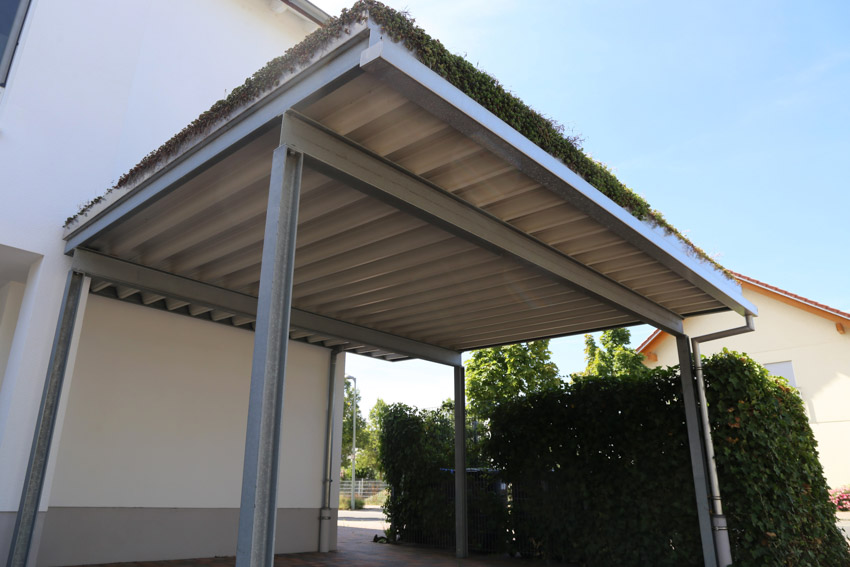 Simple carport for houses with a roof