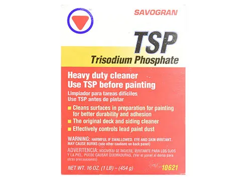 Trisodium phosphate TSP pre-paint cleaner