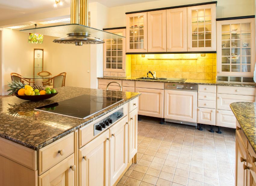 White toned kitchen interior 