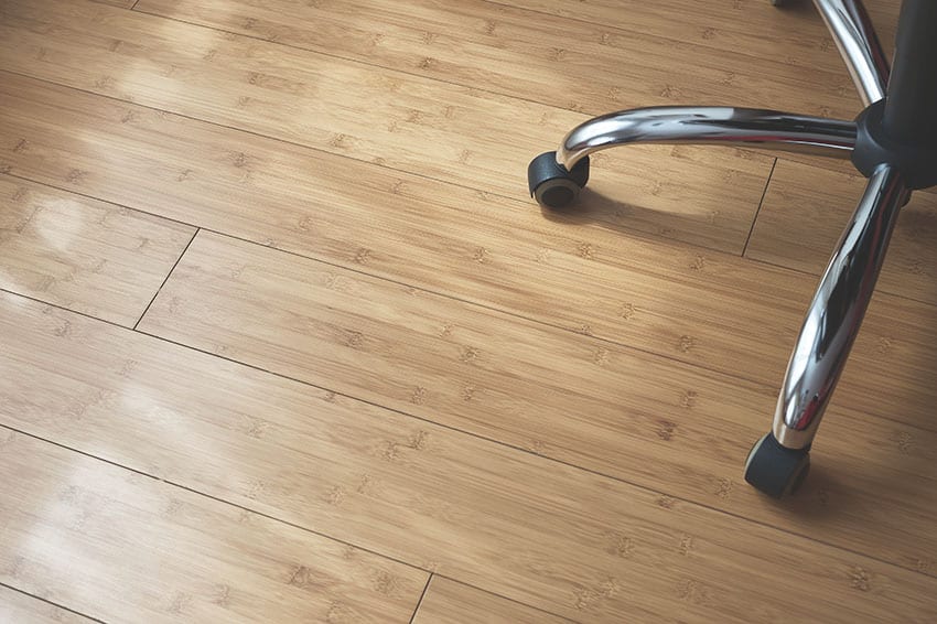 Bamboo flooring close up