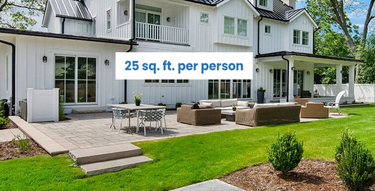 Patio Size Average Covered Patio Dimensions Guide patio-size-tips-landscaping-network