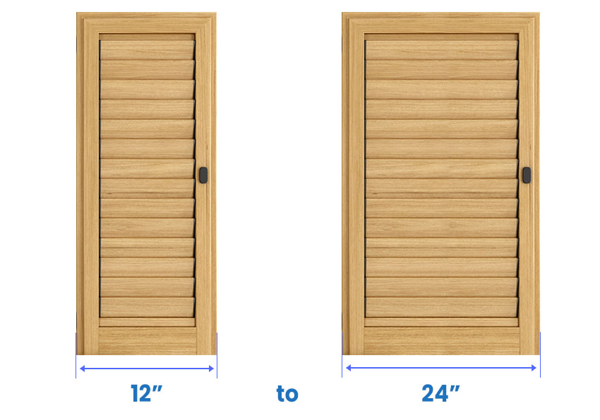 Standard shutter sizes