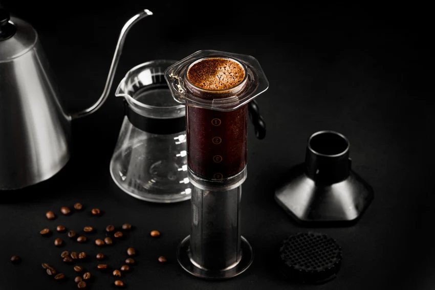 AeroPress coffee maker for home coffee bars
