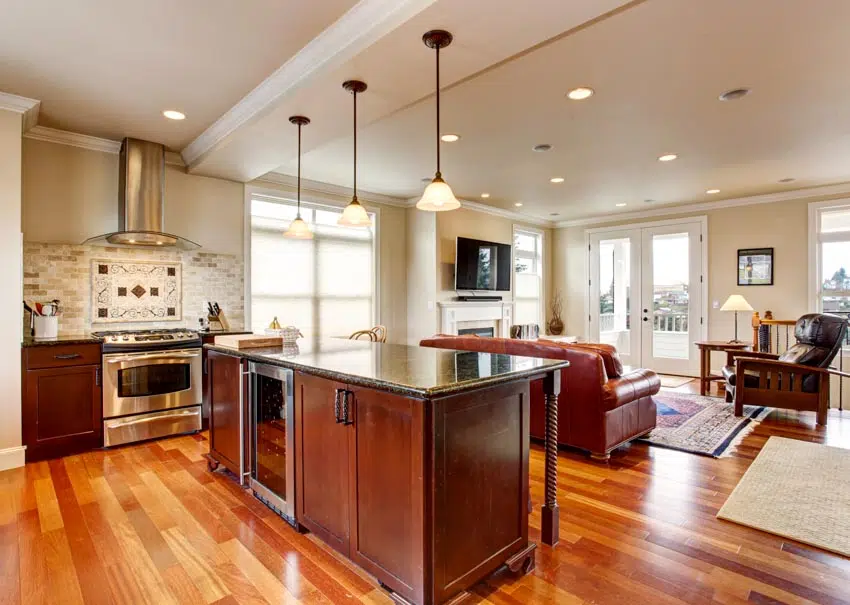 Beautiful kitchen with ceramic tile backsplash