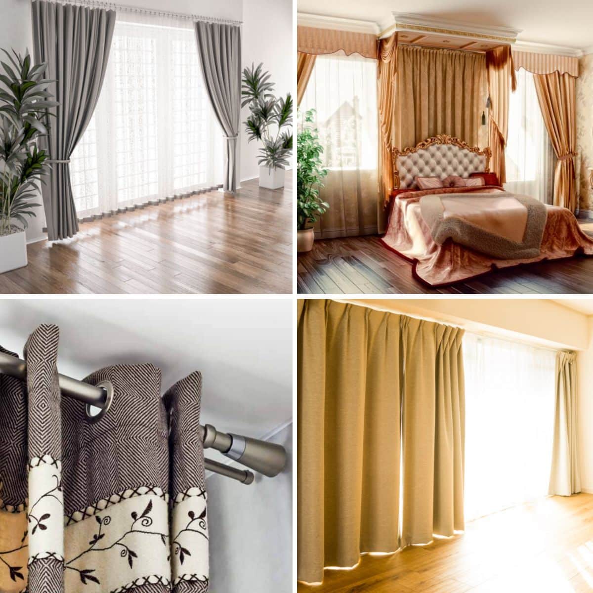 different types of curtain fabrics