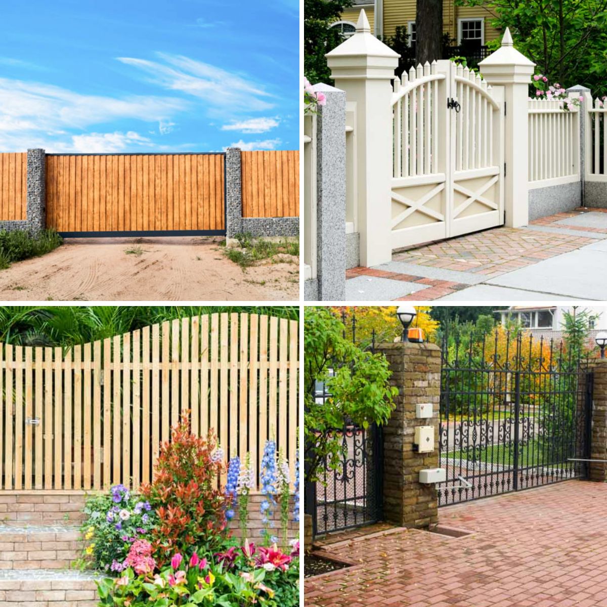 different types of fence gates