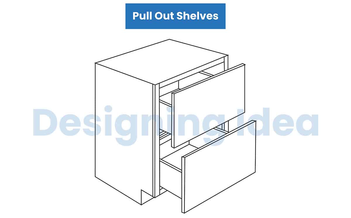 Shelves that can be pulled out