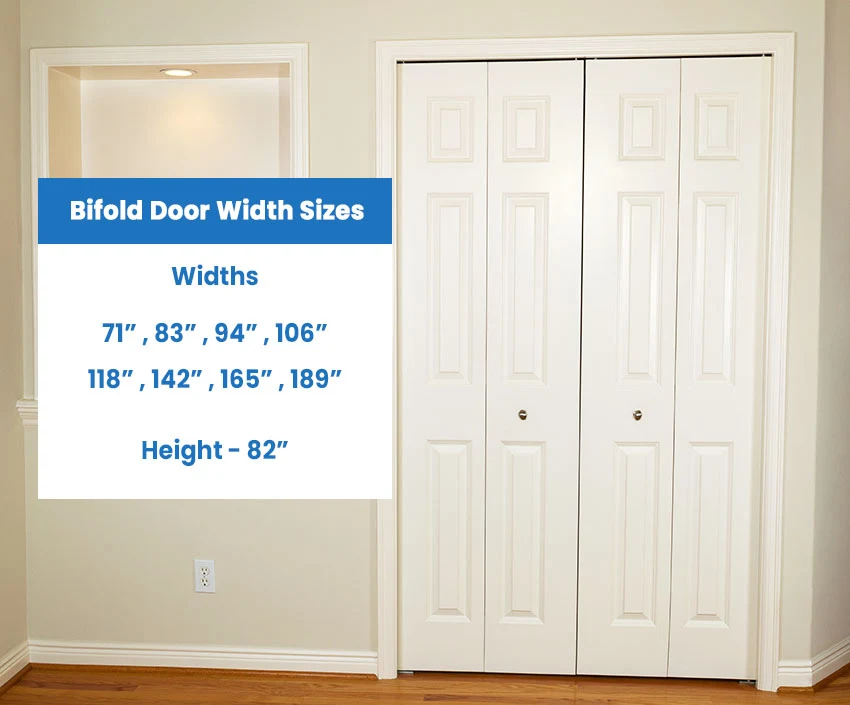 Bifold Doors, Door Size Chart, Nominal Size, Actual Size, Bifold Door  Guide, 4DR doors, Bifold Door Dimensions, Comprehensive Bifold Door Size  Chart & Buying Guide