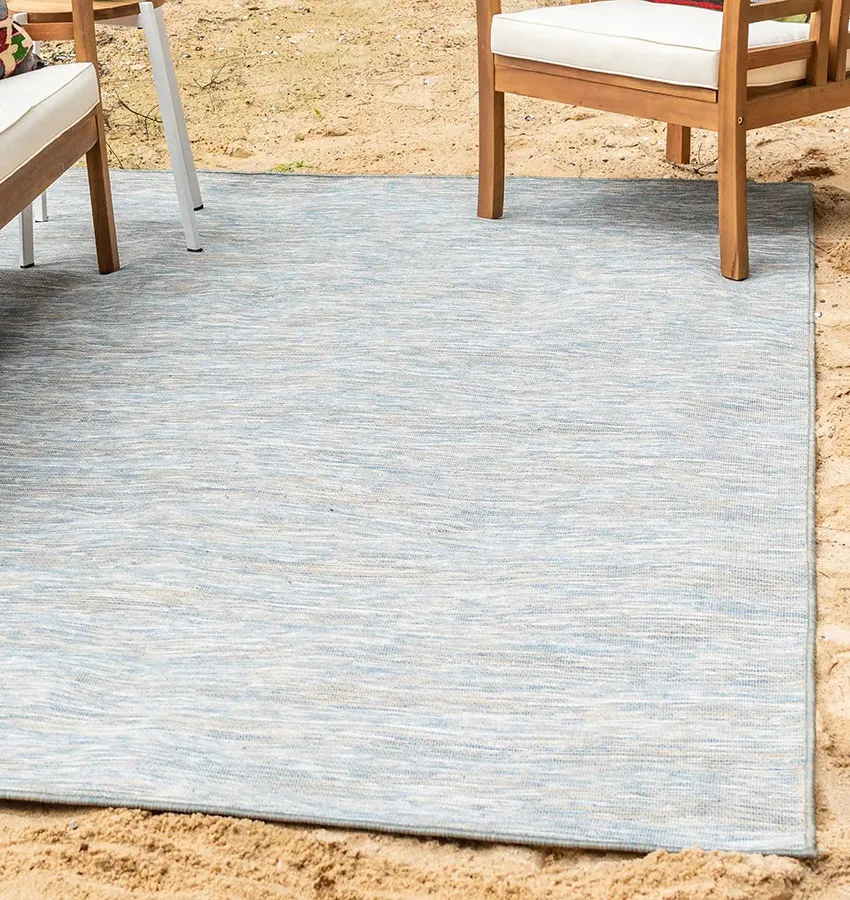 Modern outdoor area rug textile design