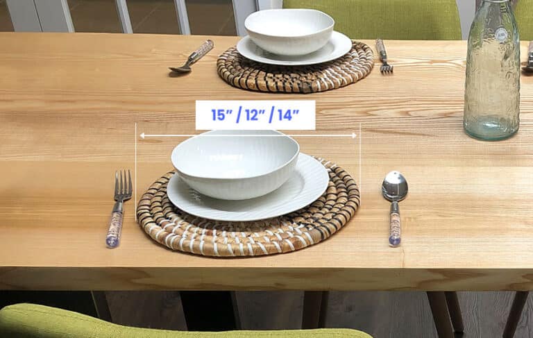 Standard Placemat Sizes Rectangular Circular Oval Square Shapes