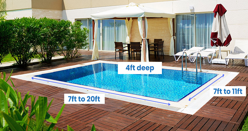 Small plunge pool dimensions