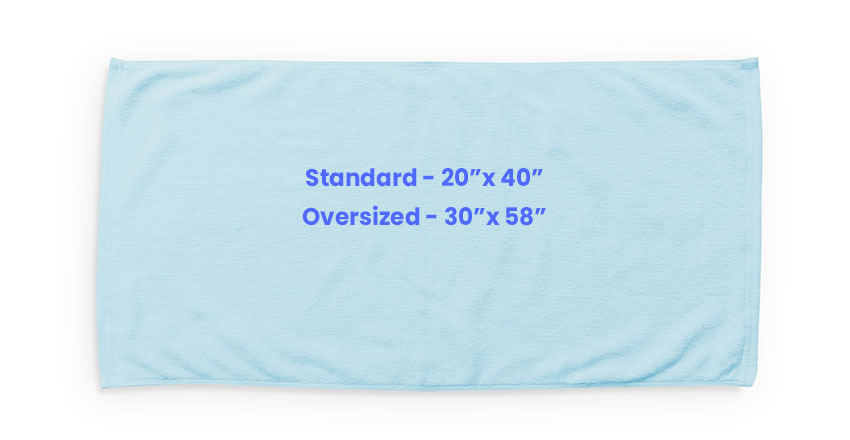 Standard bath towel sizes