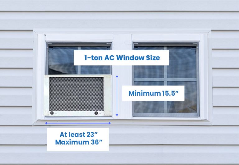 Window Air Conditioner Dimensions (Standard Sizes)