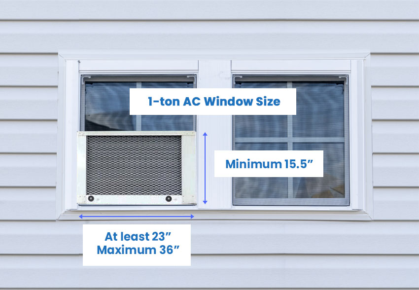 Standard Window Air Conditioner Dimensions