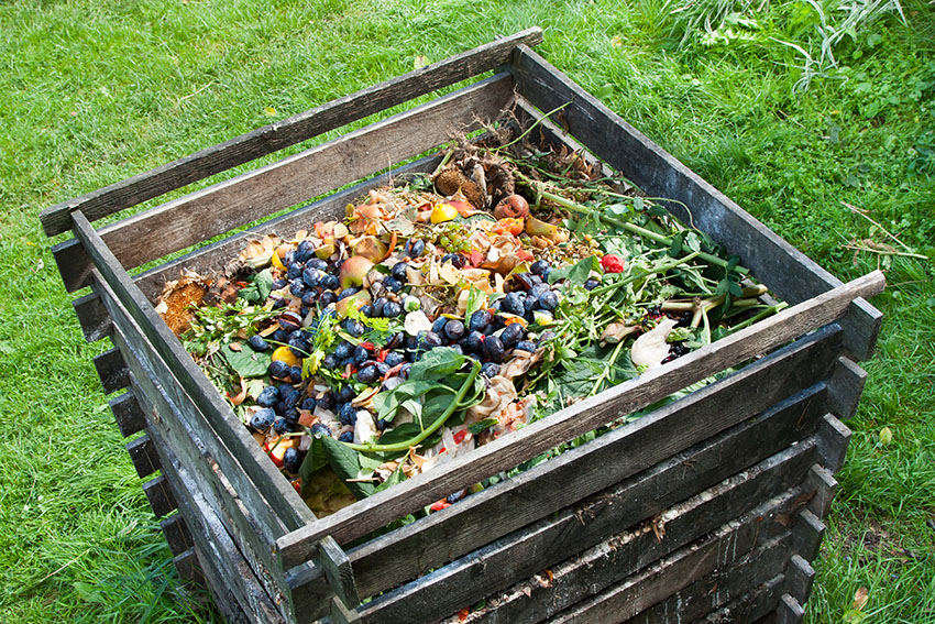 Wood pallet composting box