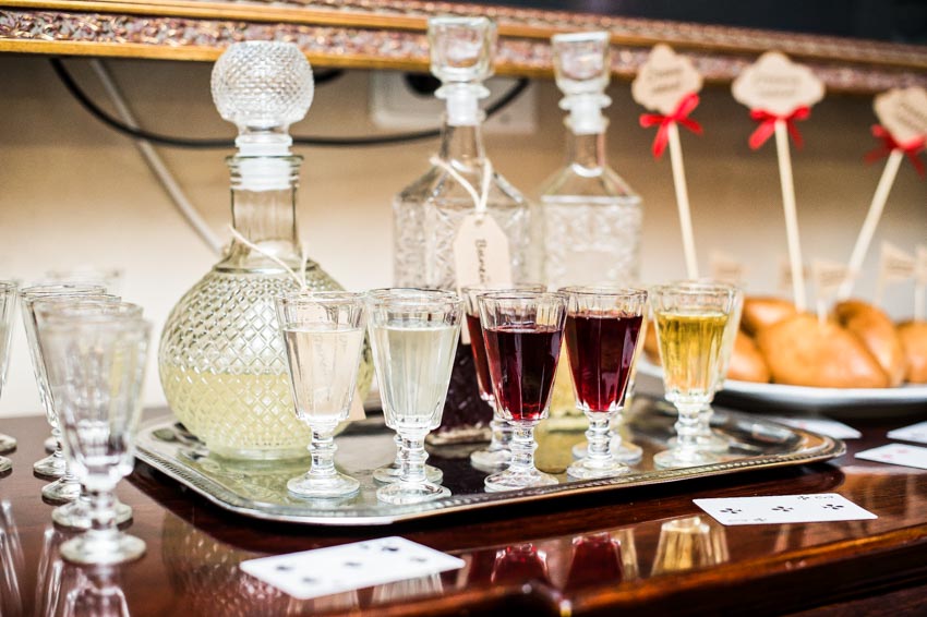 Different types of decanters for liquor