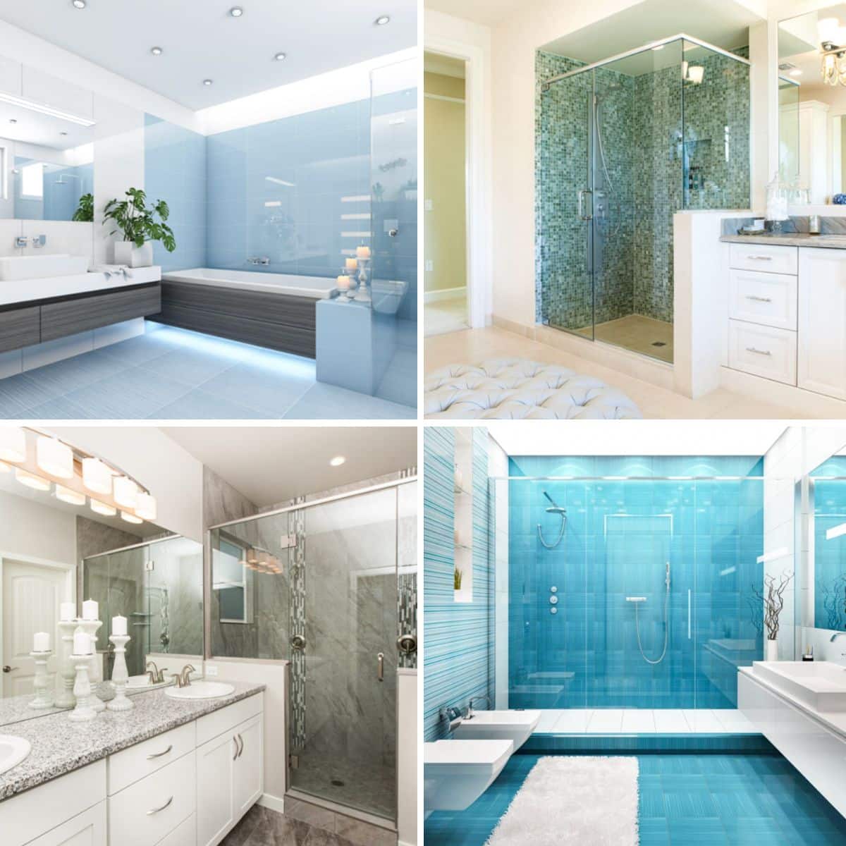 different types of shower walls