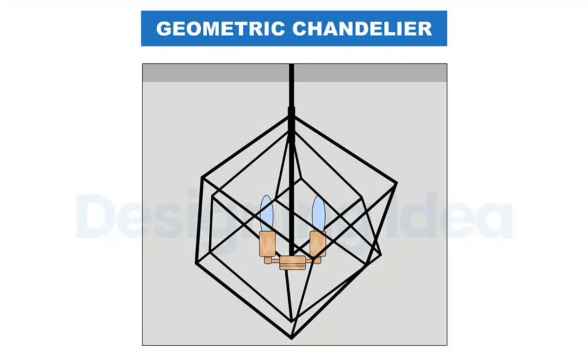 Geometric chandelier