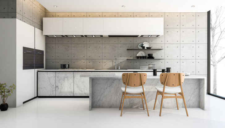 Picture of Industrial Kitchen Backsplash (Materials & Ideas)
