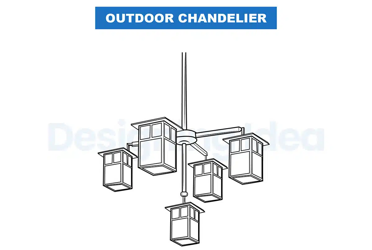Chandelier for outdoors
