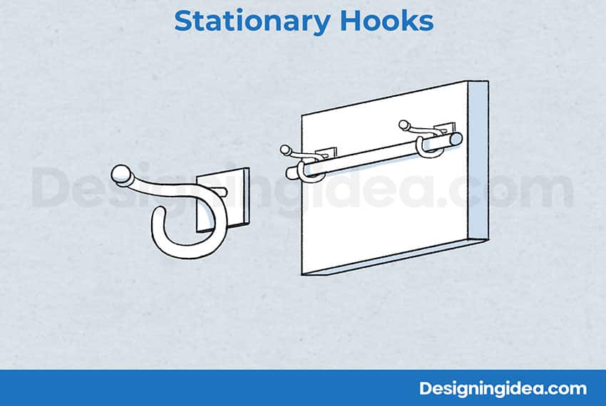 Stationary hooks
