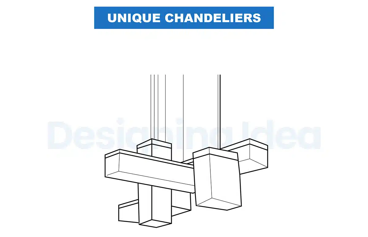 Chandelier with unique design