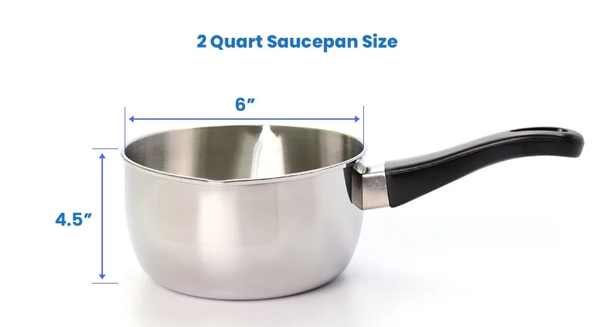 2 quart saucepan size