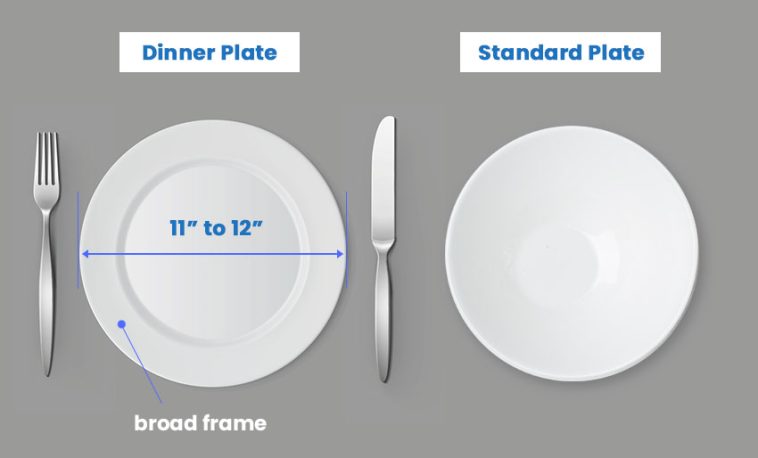 What Size Is A Dinner Plate In Cm