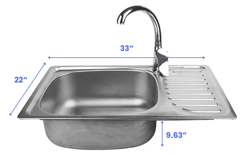 Kitchen Sink Sizes (Standard & Popular Dimensions) Designing Idea