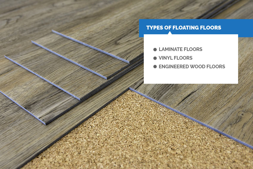 Floor types for floating floors