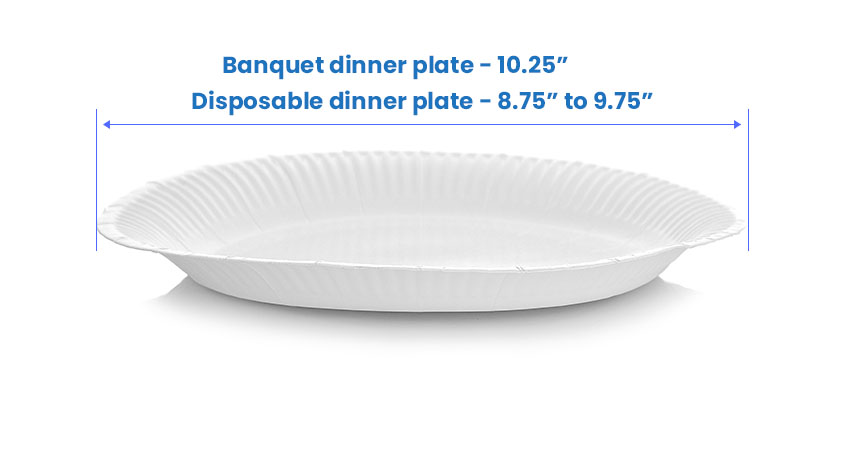 Paper dinner plate size