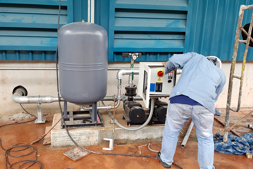 Repairing constant pressure well pump system