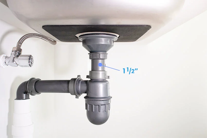 Sink drain pipe size