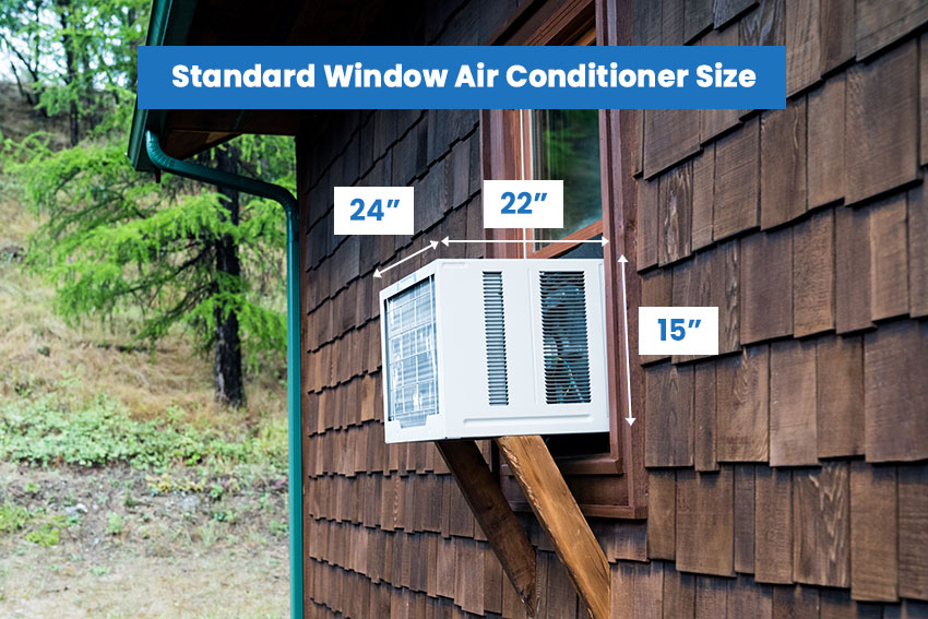 Standard window air conditioner size