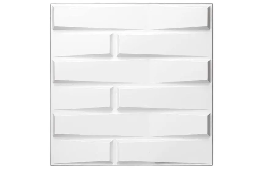 White 3D PVC decorative wall panel 3d wavy tile