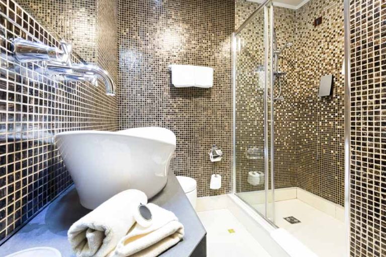 Mosaic Tile Shower Wall (Ideas & Types of Materials)