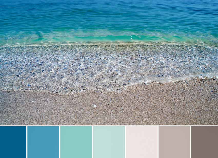 Color palette that goes with aqua