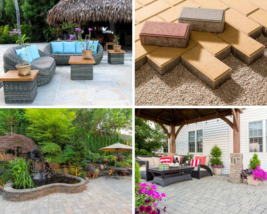 different paver types for outdoor spaces