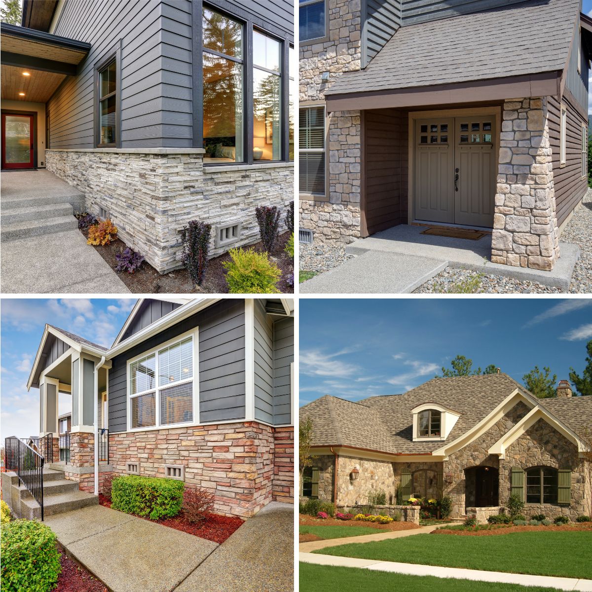 different types of stone for house exteriors