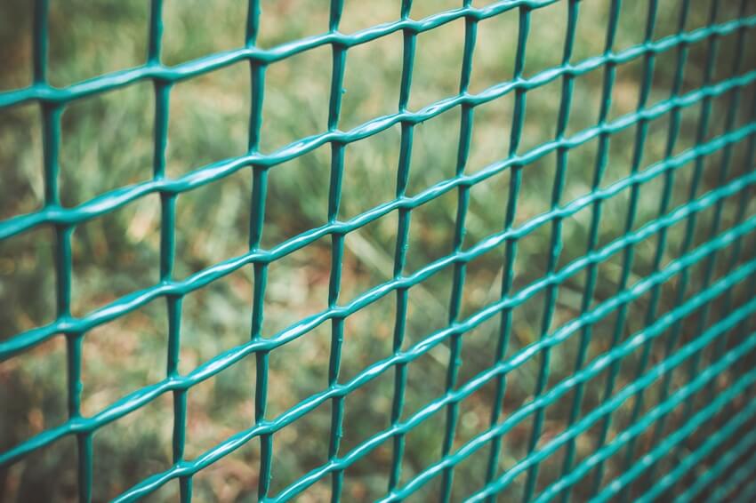 Green polypropylene plastic mesh fence